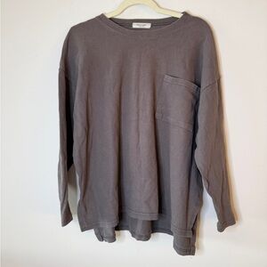 Gray Long Sleeve Men's Shirt
